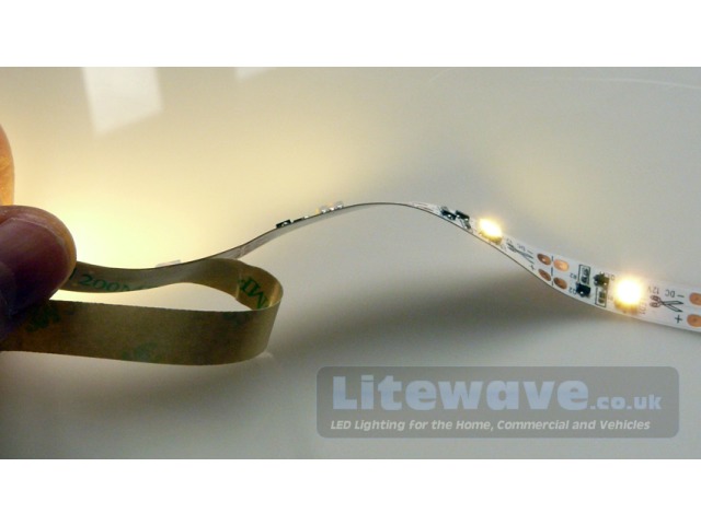 LED Strip is flexible and can be cut at 33mm Intervals